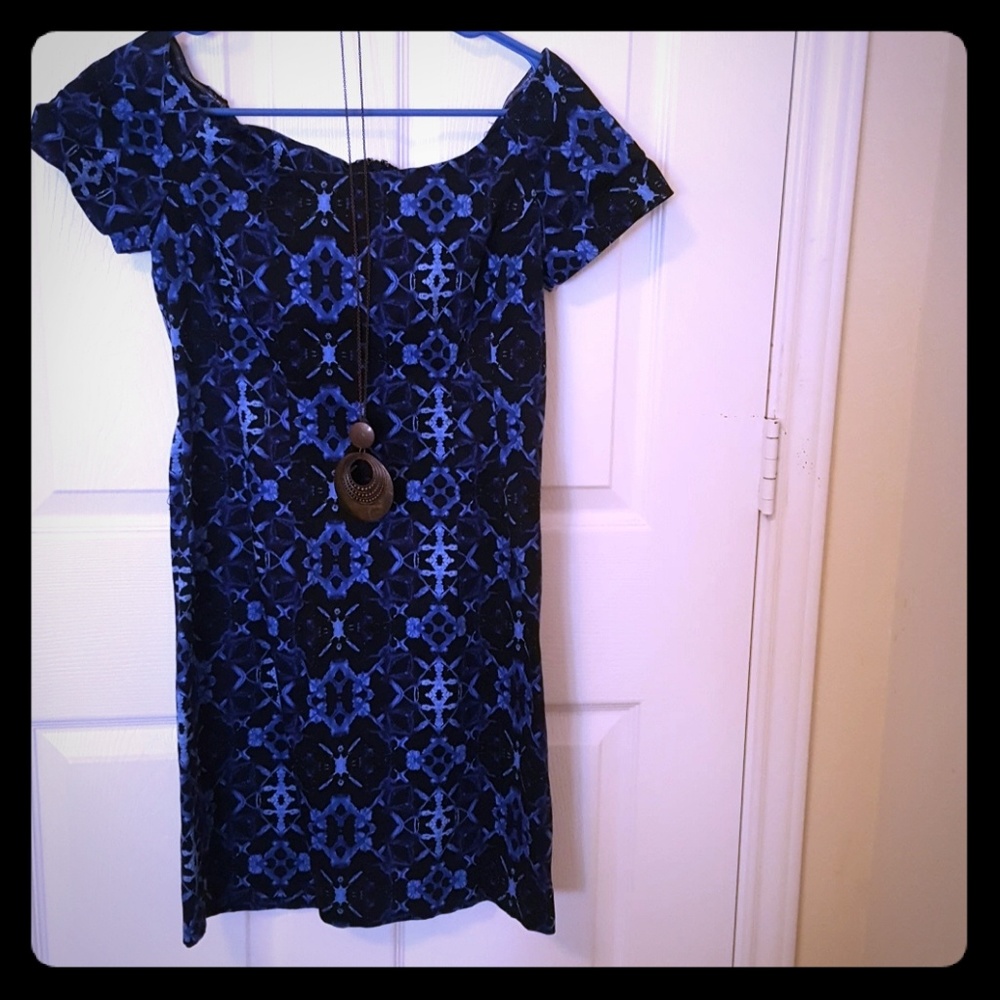 Off the shoulders Women's Blue dress